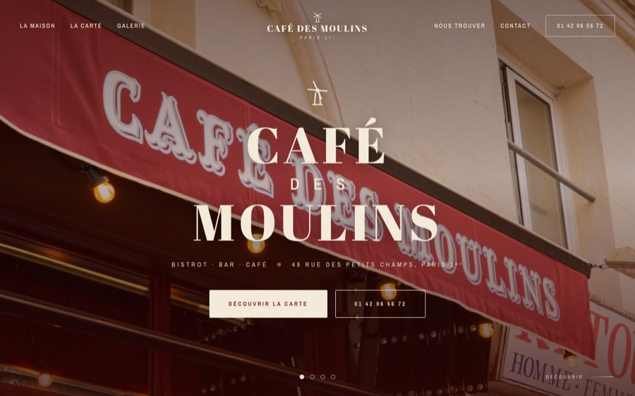 Site du Café des Moulins