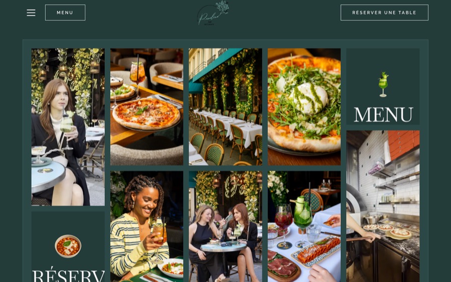 Site du restaurant Pendino