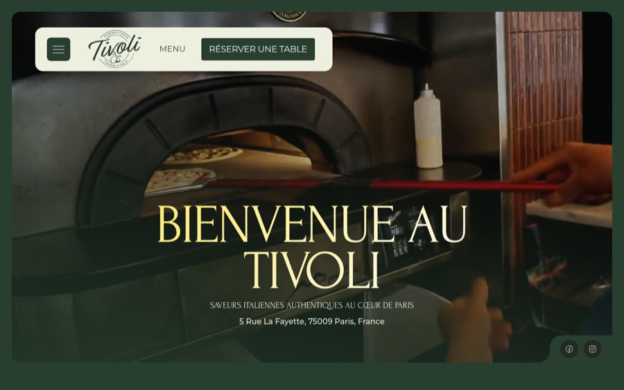 Site du restaurant Tivoli, Paris