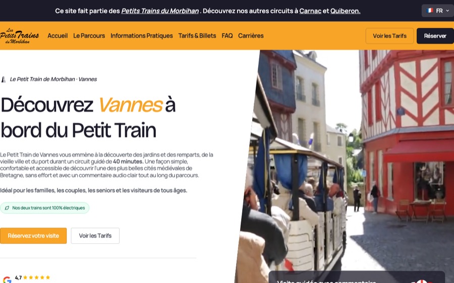 Site du Petit Train de Vannes